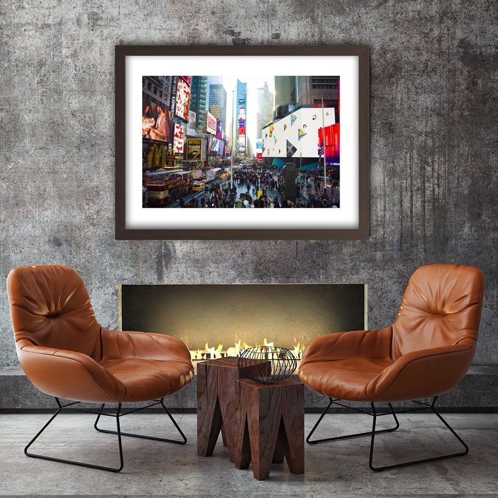 Glezna brūnā rāmī - Center Noweg York Home Trends DECO