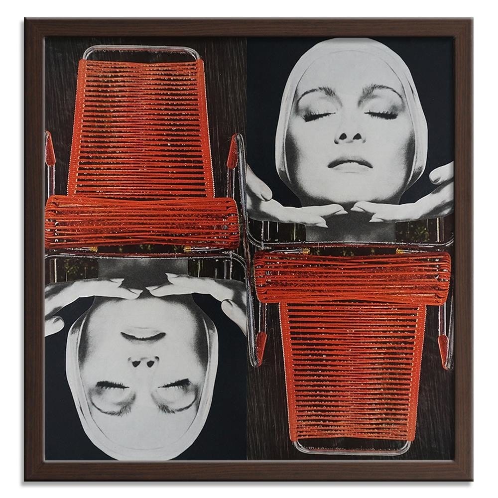 Glezna brūnā rāmī - China Woman Home Trends DECO
