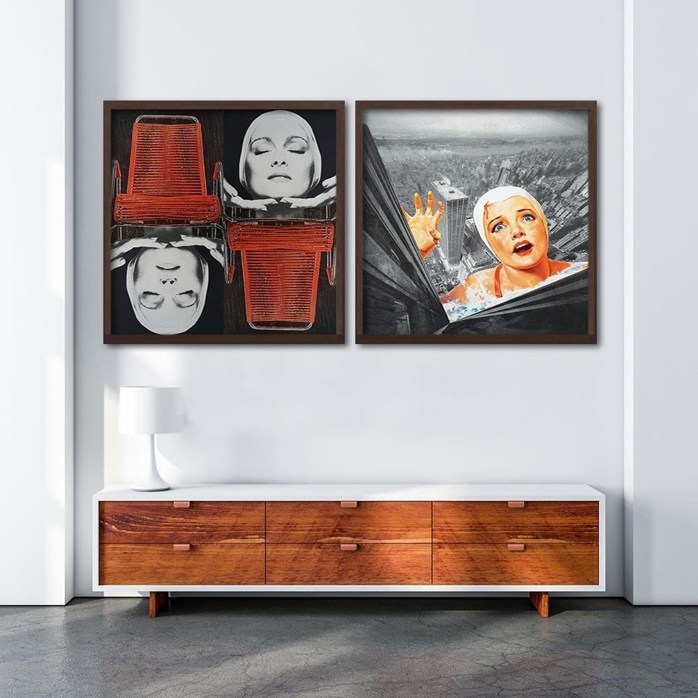Glezna brūnā rāmī - China Woman Home Trends DECO