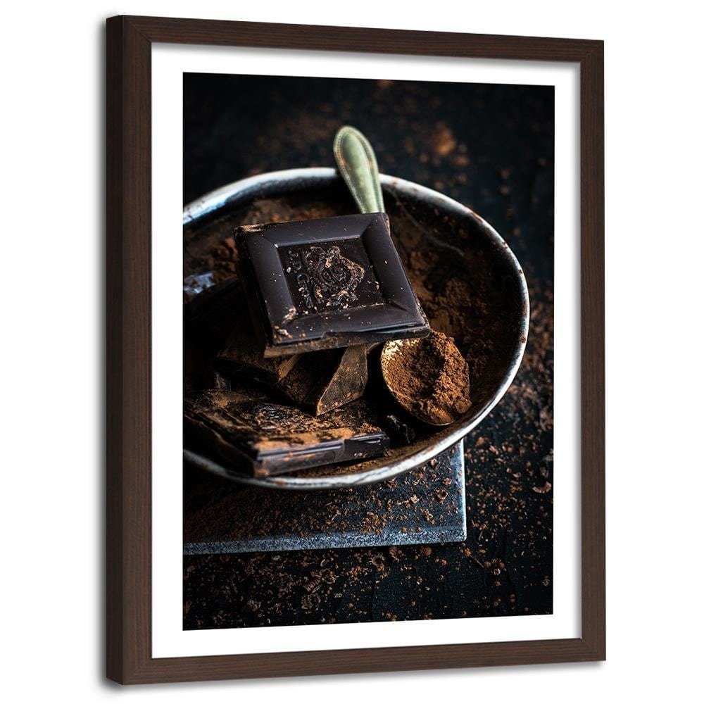 Glezna brūnā rāmī - Cinnamon And Chocolate Home Trends DECO