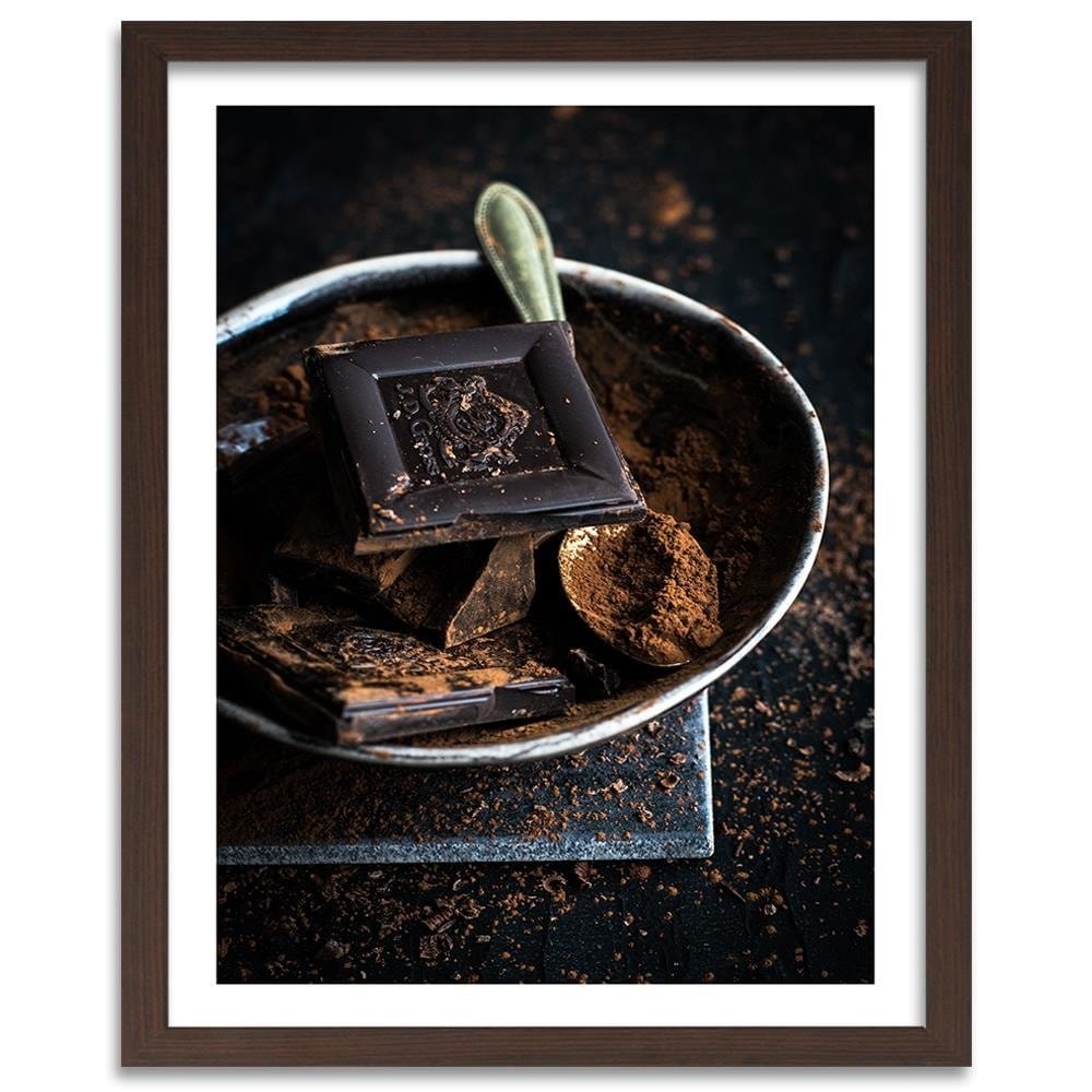 Glezna brūnā rāmī - Cinnamon And Chocolate Home Trends DECO