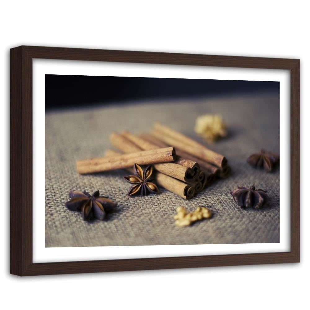 Glezna brūnā rāmī - Cinnamon Sticks To Decorate Home Trends DECO