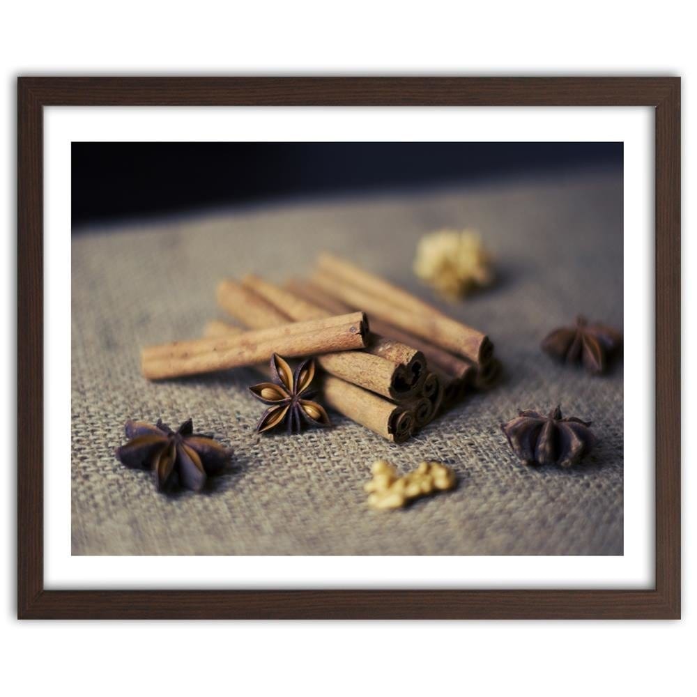 Glezna brūnā rāmī - Cinnamon Sticks To Decorate Home Trends DECO