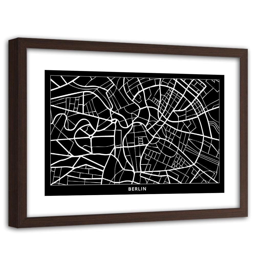 Glezna brūnā rāmī - City Berlin Home Trends DECO