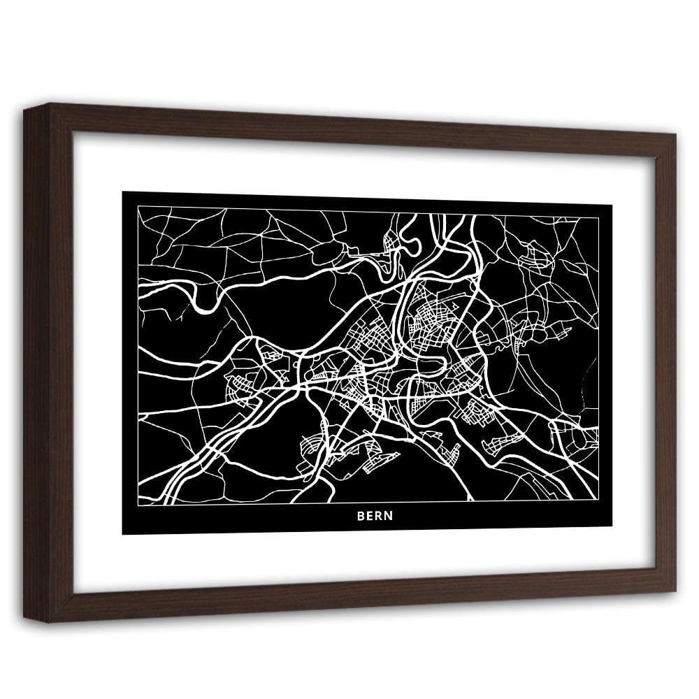 Glezna brūnā rāmī - City Brno Home Trends DECO