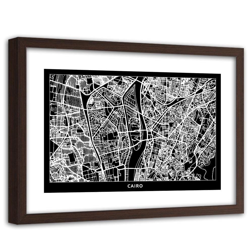Glezna brūnā rāmī - City Cairo Home Trends DECO