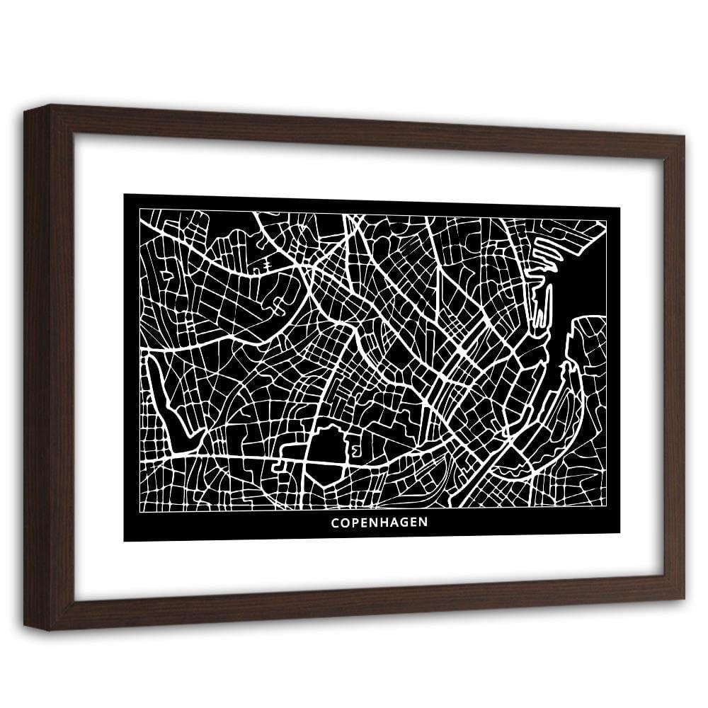 Glezna brūnā rāmī - City Copenhagen Home Trends DECO