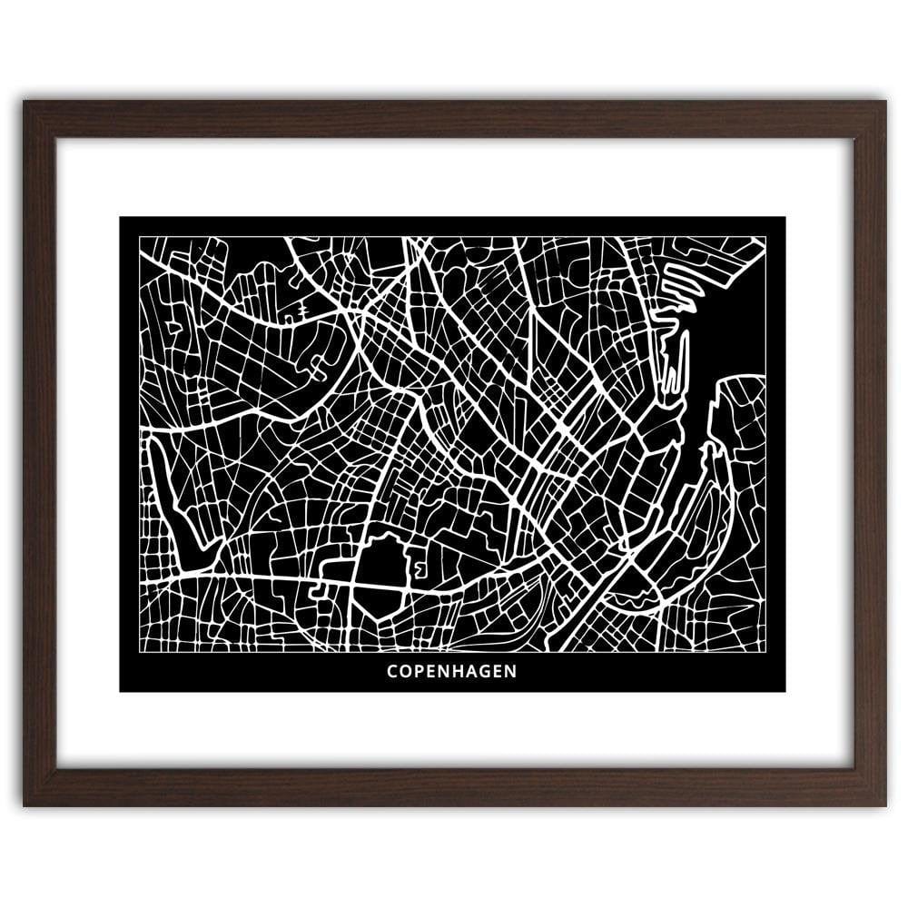 Glezna brūnā rāmī - City Copenhagen Home Trends DECO