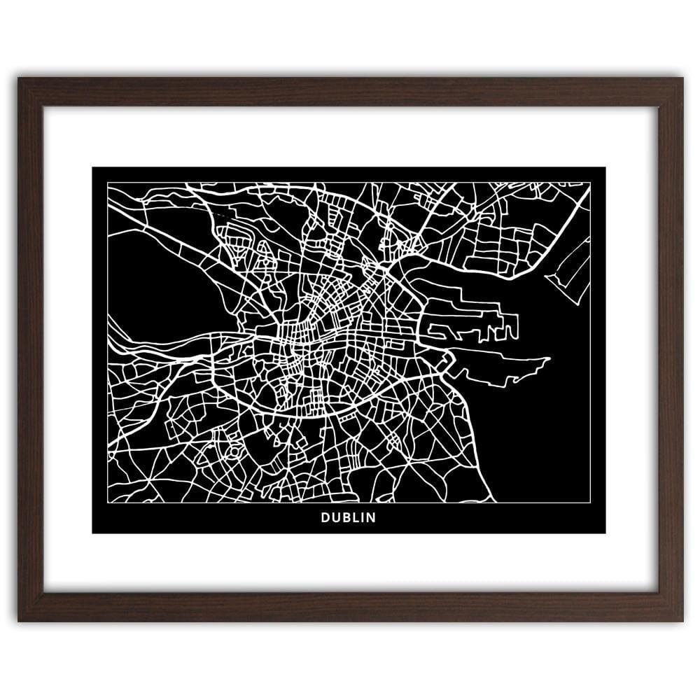 Glezna brūnā rāmī - City Dublin Home Trends DECO
