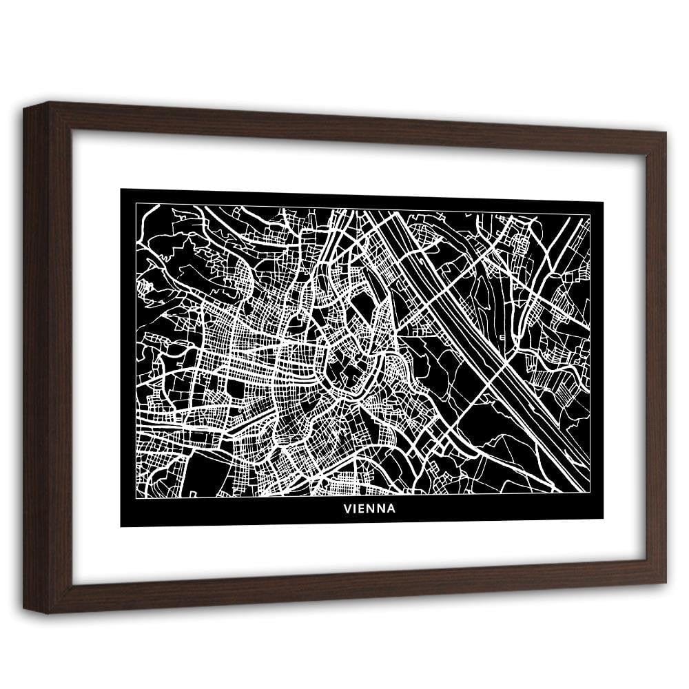 Glezna brūnā rāmī - City Vienna Home Trends DECO