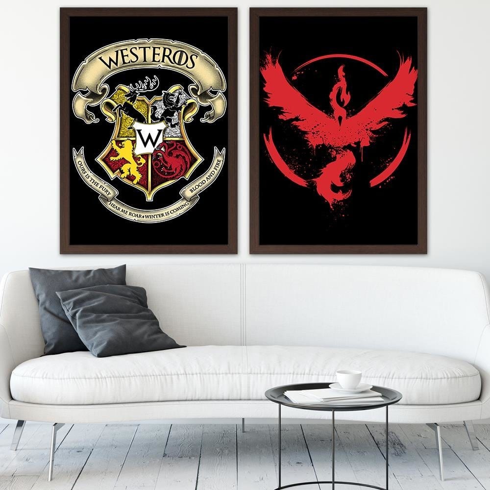 Glezna brūnā rāmī - Coat Of Arms Home Trends DECO