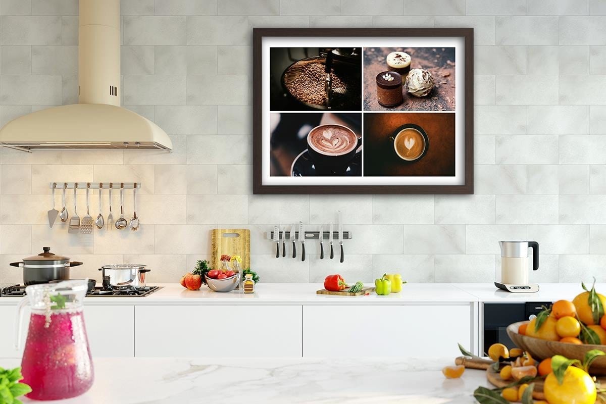 Glezna brūnā rāmī - Coffee And Sweets Home Trends DECO