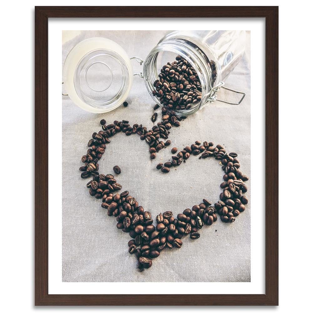 Glezna brūnā rāmī - Coffee Love Home Trends DECO