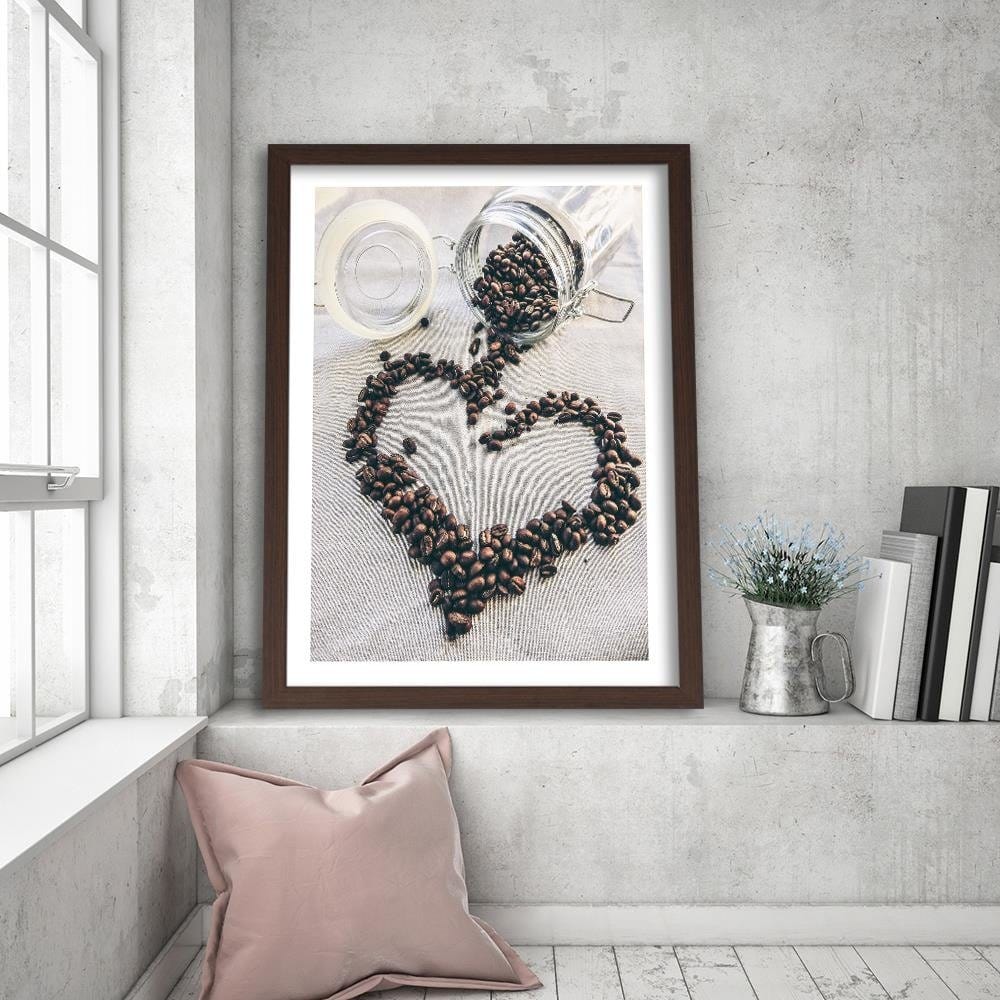 Glezna brūnā rāmī - Coffee Love Home Trends DECO