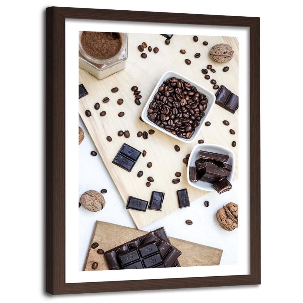 Glezna brūnā rāmī - Coffee Mess Home Trends DECO