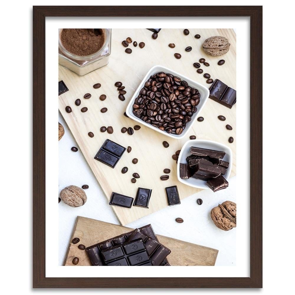 Glezna brūnā rāmī - Coffee Mess Home Trends DECO