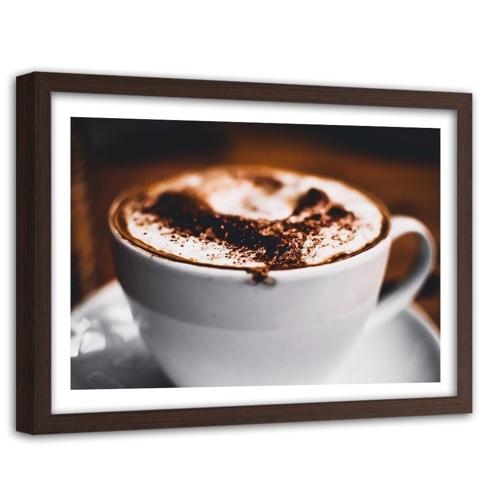 Glezna brūnā rāmī - Coffee With Sprinkles Home Trends DECO