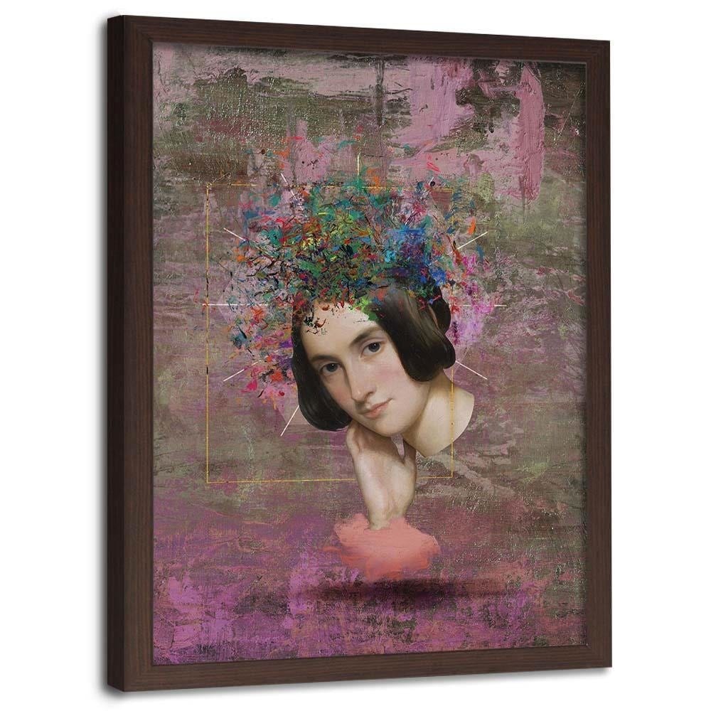 Glezna brūnā rāmī - Collage Home Trends DECO