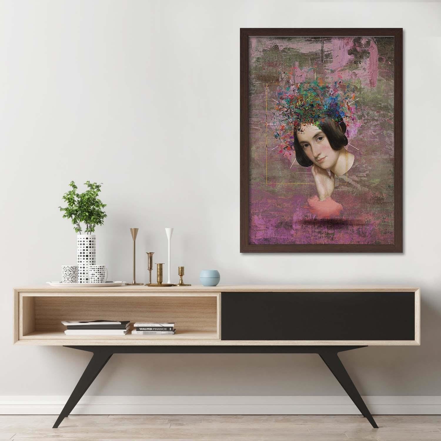 Glezna brūnā rāmī - Collage Home Trends DECO