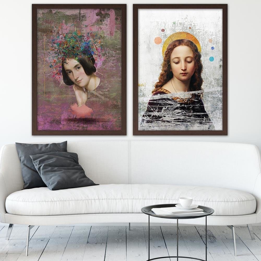 Glezna brūnā rāmī - Collage Home Trends DECO