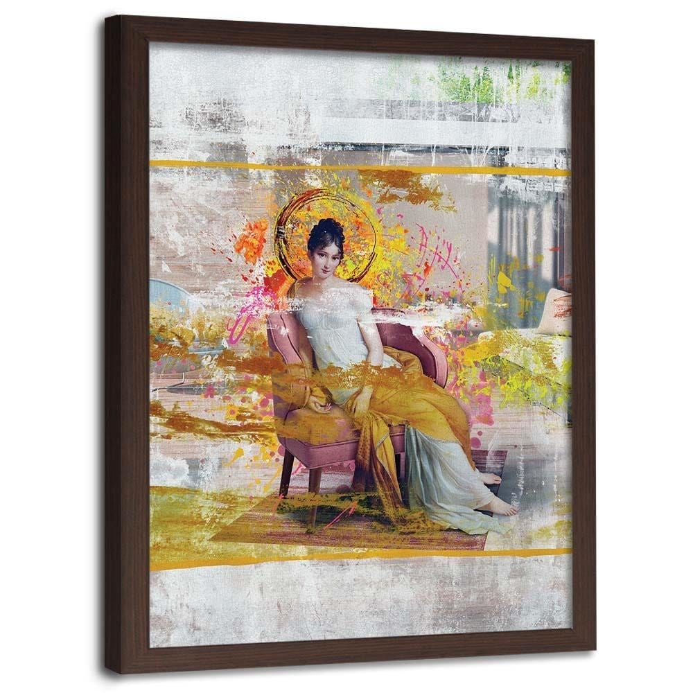 Glezna brūnā rāmī - Collage Home Trends DECO