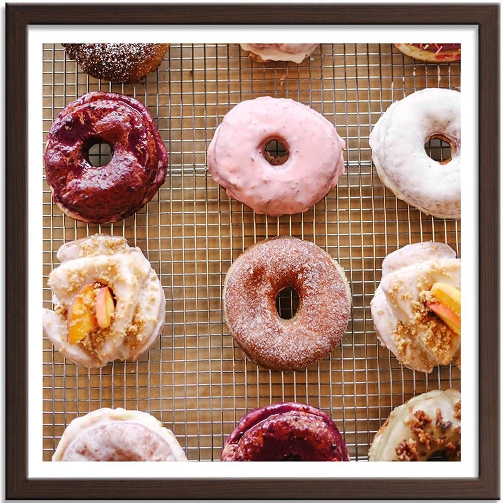 Glezna brūnā rāmī - Colored Donuts Home Trends DECO