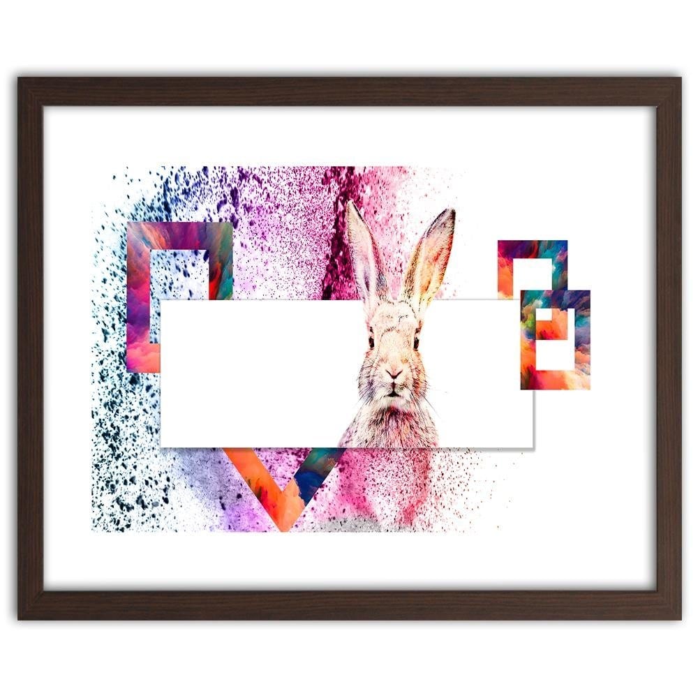 Glezna brūnā rāmī - Colored Rabbit Home Trends DECO