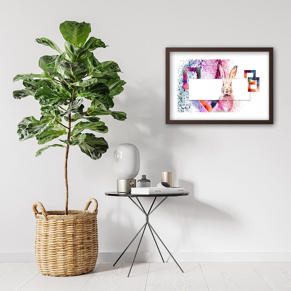Glezna brūnā rāmī - Colored Rabbit Home Trends DECO