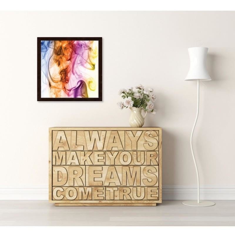 Glezna brūnā rāmī - Colour smoke Home Trends DECO