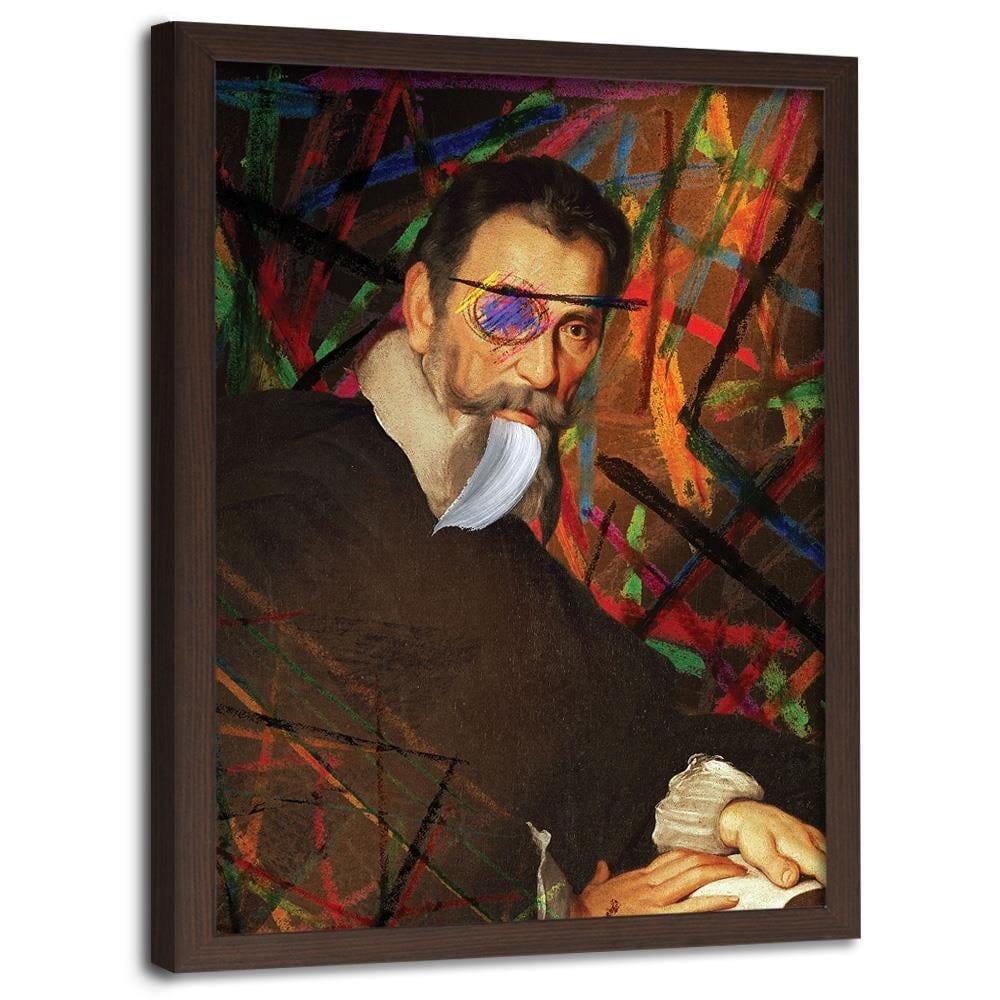 Glezna brūnā rāmī - Composer Portrait Image Home Trends DECO