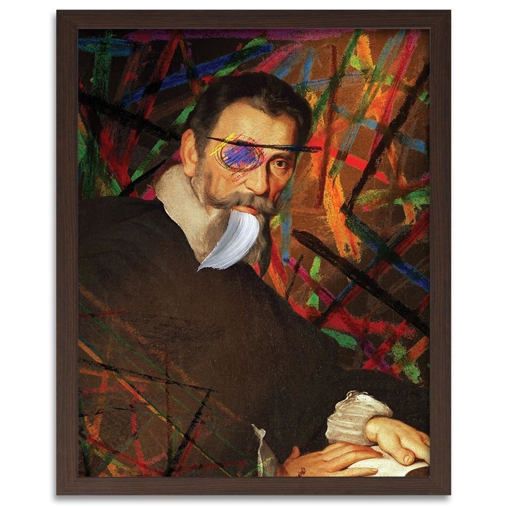 Glezna brūnā rāmī - Composer Portrait Image Home Trends DECO