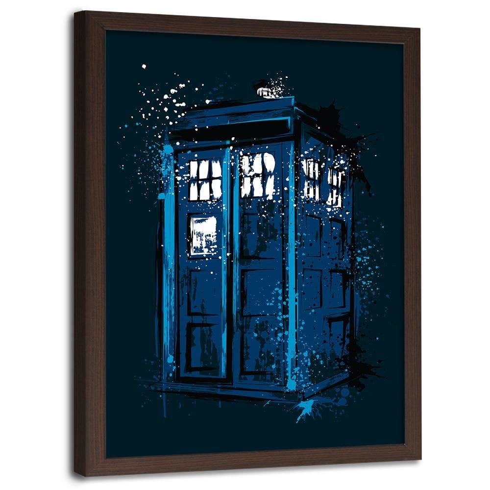 Glezna brūnā rāmī - Concept Art Blue Home Trends DECO