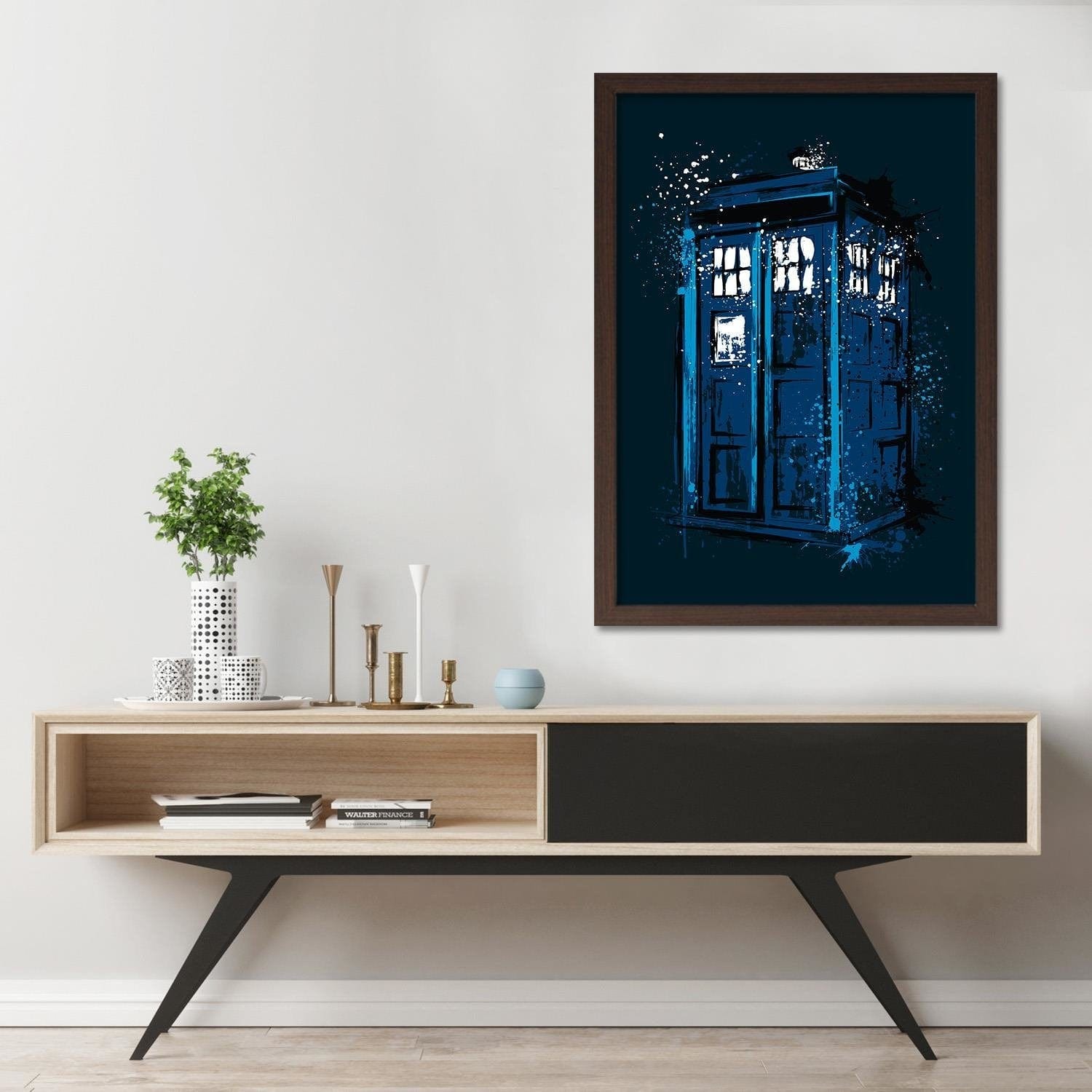 Glezna brūnā rāmī - Concept Art Blue Home Trends DECO