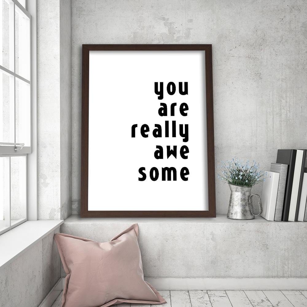 Glezna brūnā rāmī - Cover - Awesome Home Trends DECO