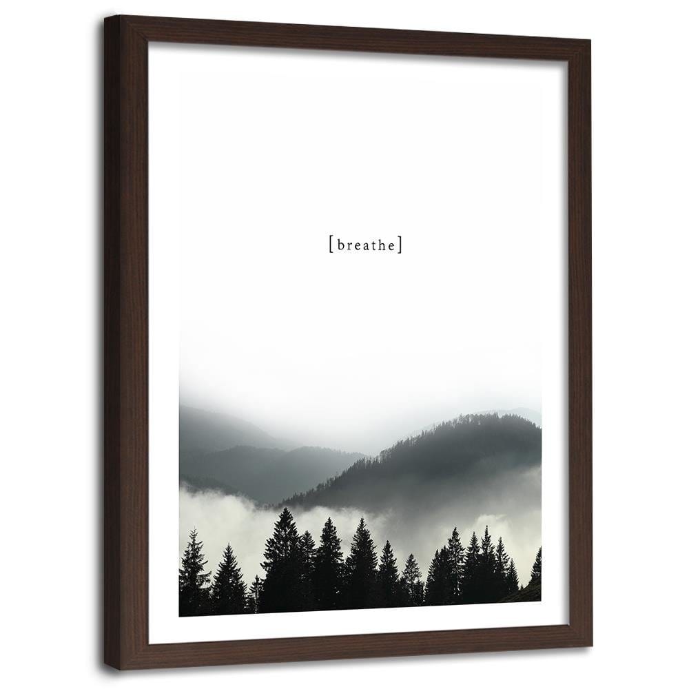 Glezna brūnā rāmī - Cover - Breathe Home Trends DECO