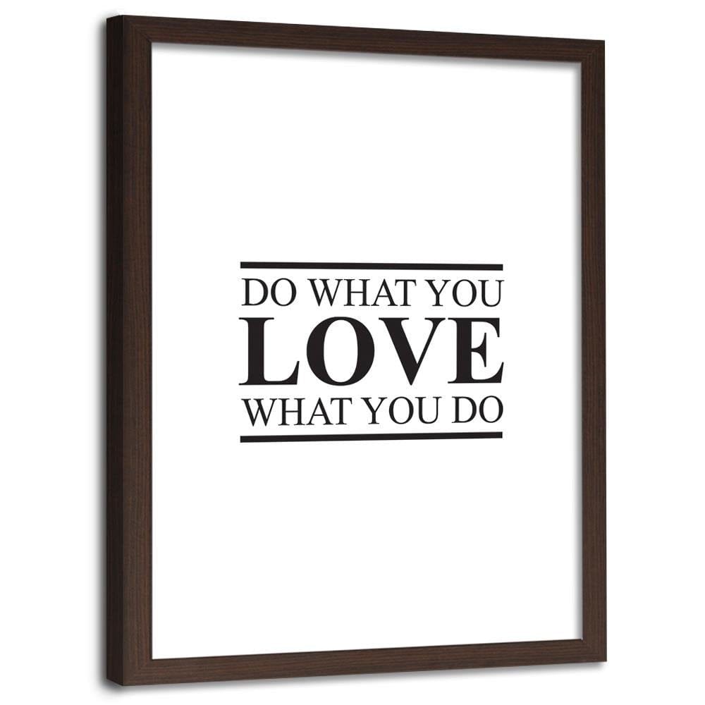 Glezna brūnā rāmī - Cover - Do What You Love Home Trends DECO