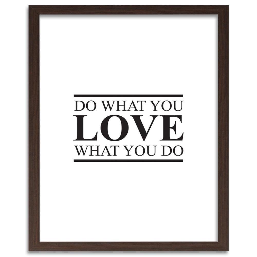 Glezna brūnā rāmī - Cover - Do What You Love Home Trends DECO