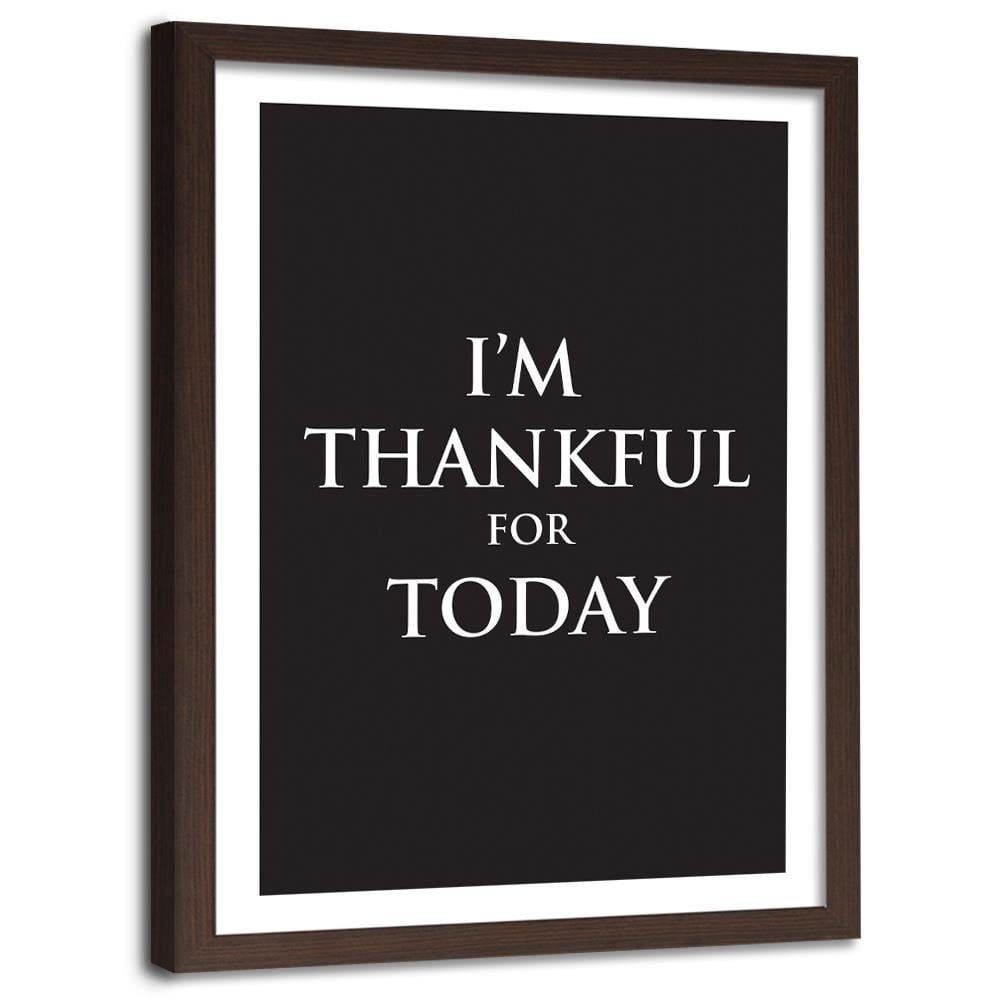 Glezna brūnā rāmī - Cover - Gratitude Home Trends DECO