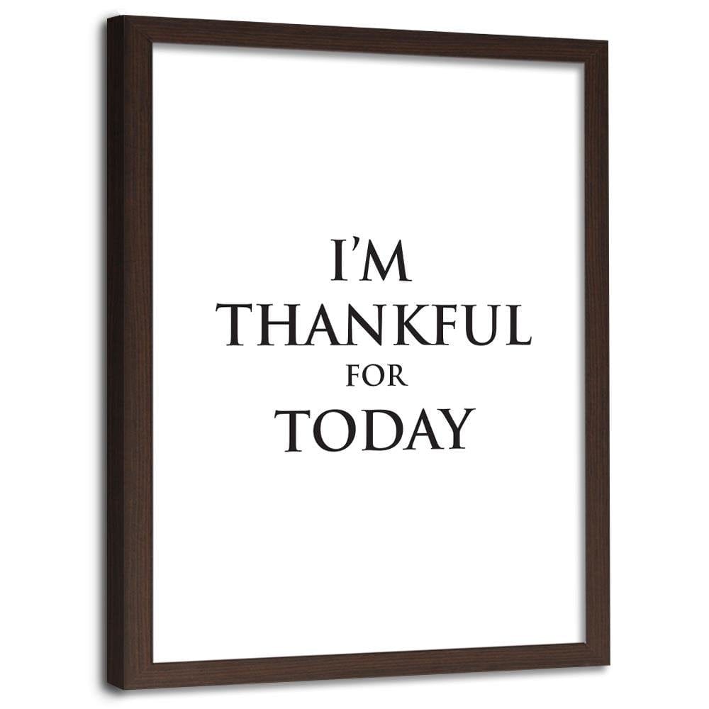 Glezna brūnā rāmī - Cover - Gratitude Home Trends DECO
