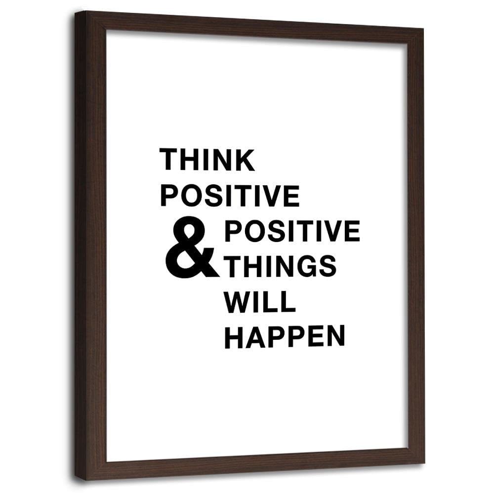 Glezna brūnā rāmī - Cover - Think Positively Home Trends DECO