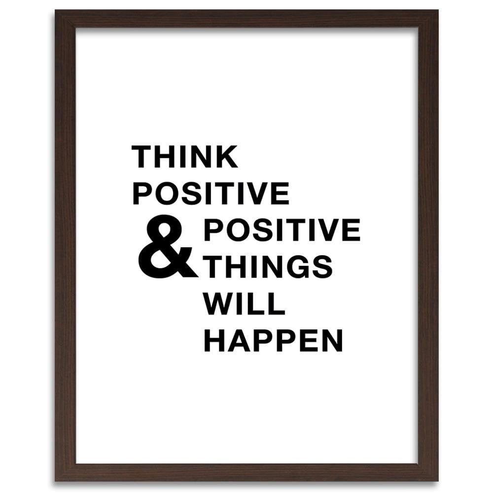 Glezna brūnā rāmī - Cover - Think Positively Home Trends DECO