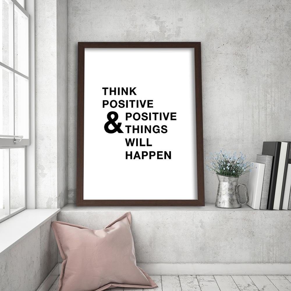 Glezna brūnā rāmī - Cover - Think Positively Home Trends DECO