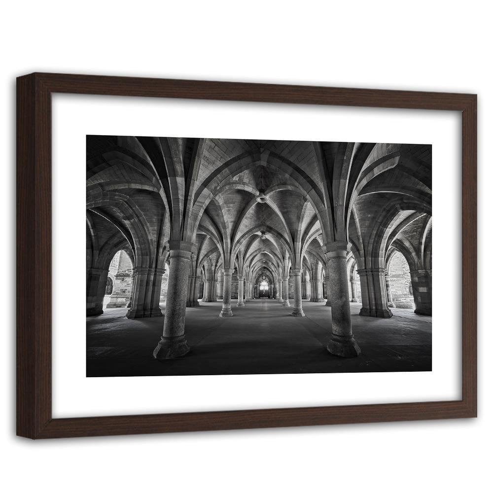 Glezna brūnā rāmī - Cross Vault Home Trends DECO