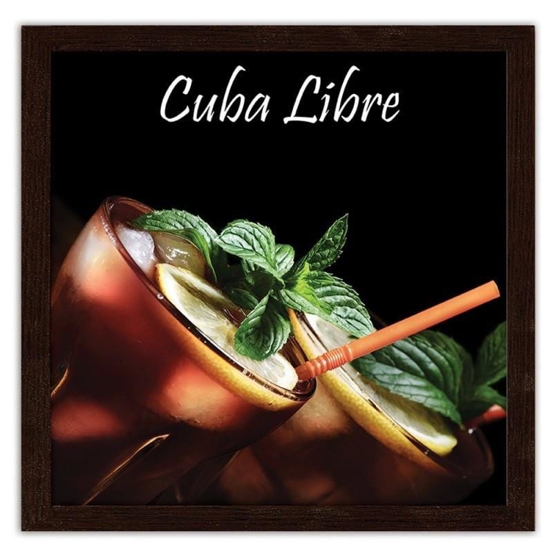 Glezna brūnā rāmī - Cuba libre cocktail Home Trends DECO