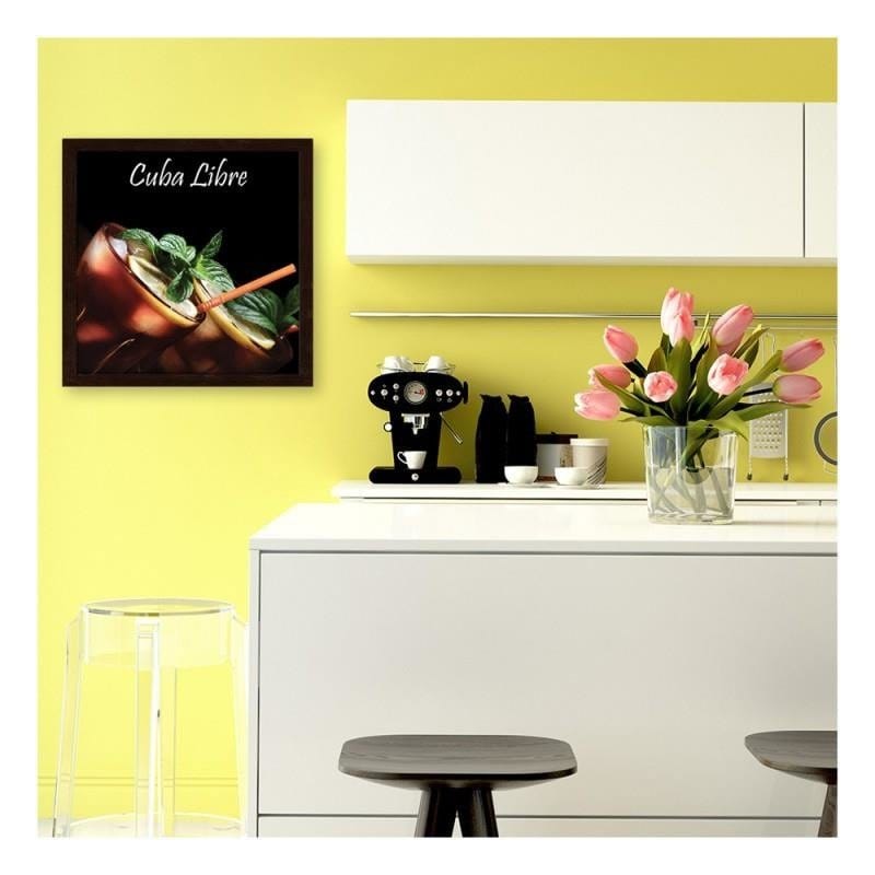 Glezna brūnā rāmī - Cuba libre cocktail Home Trends DECO