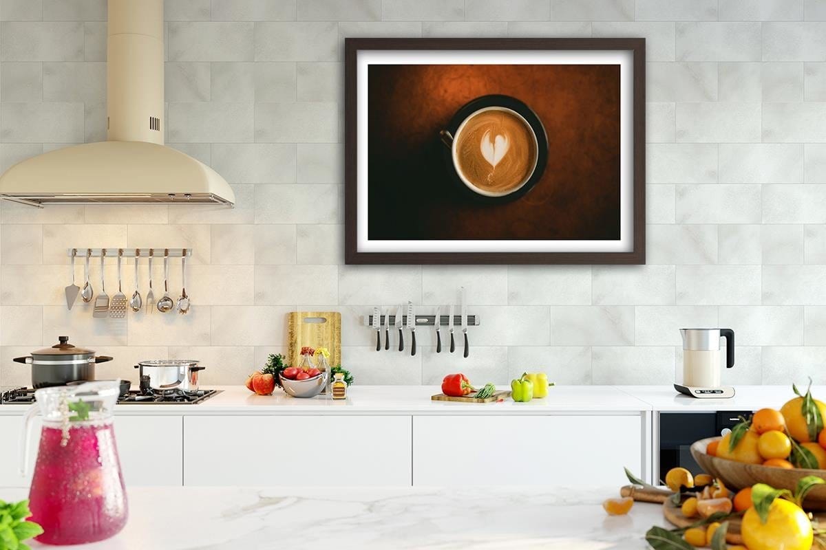 Glezna brūnā rāmī - Cup Of Coffee Home Trends DECO