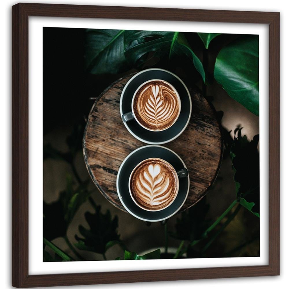 Glezna brūnā rāmī - Cup Of Coffee With Decoration Home Trends DECO