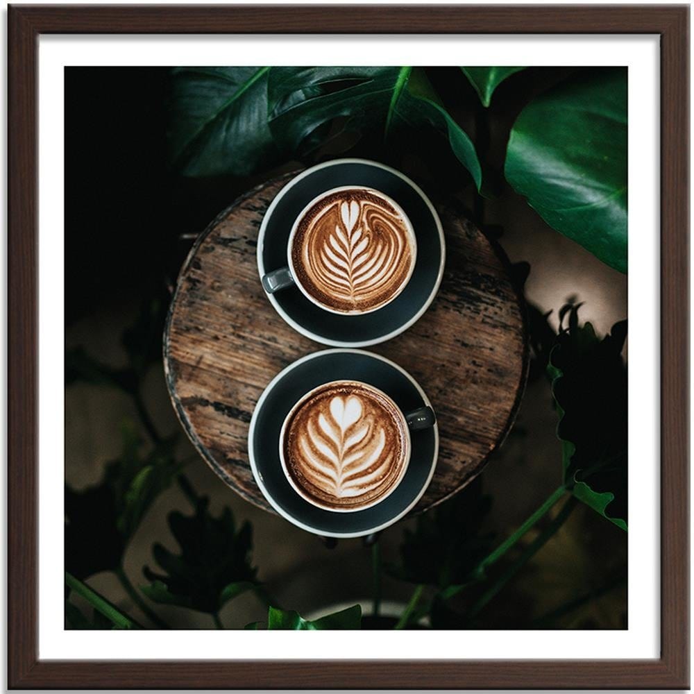 Glezna brūnā rāmī - Cup Of Coffee With Decoration Home Trends DECO