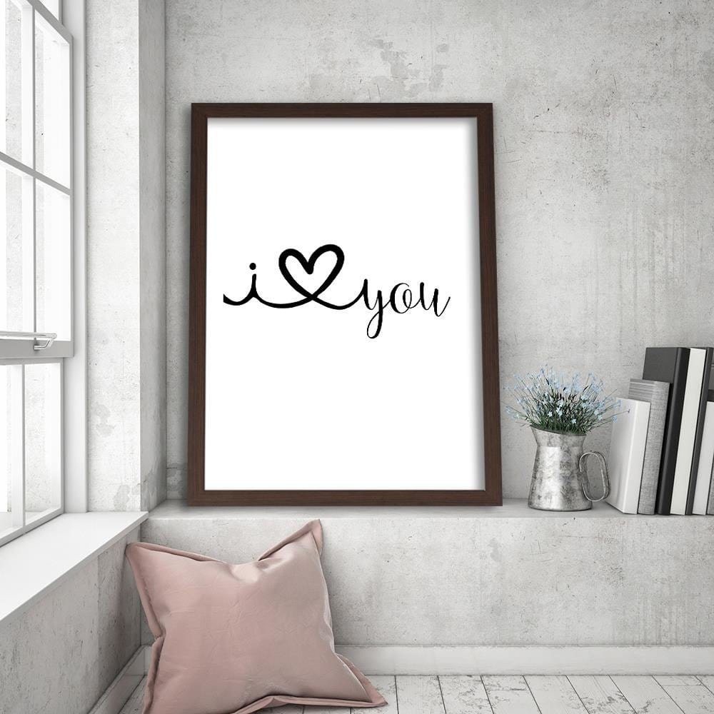 Glezna brūnā rāmī - Declaration Of Love Home Trends DECO