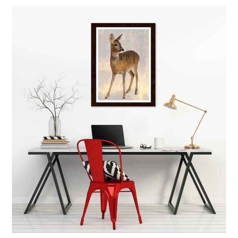 Glezna brūnā rāmī - Deer Home Trends DECO
